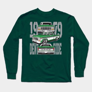 1979 dentside truck collage Long Sleeve T-Shirt